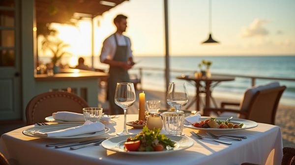 Dîner face à la mer : la cuisine d'un chef à domicile sur la Côte