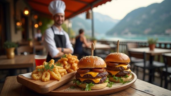 La carte de Côté Burger Annecy : burgers et poutines