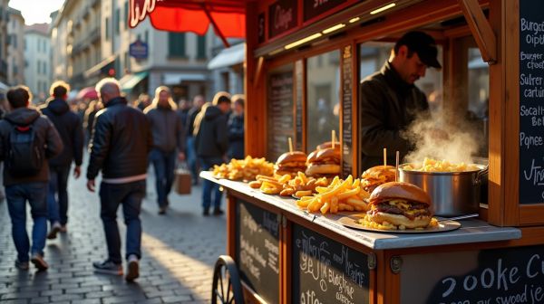 La carte de Côté Burger Annecy : burgers et poutines